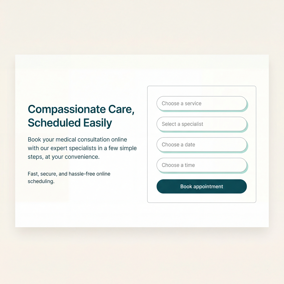 Clinic Booking Homepage